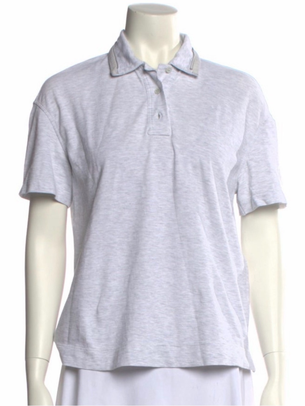 Classic Woman’s Polo Shirt in Light Gray